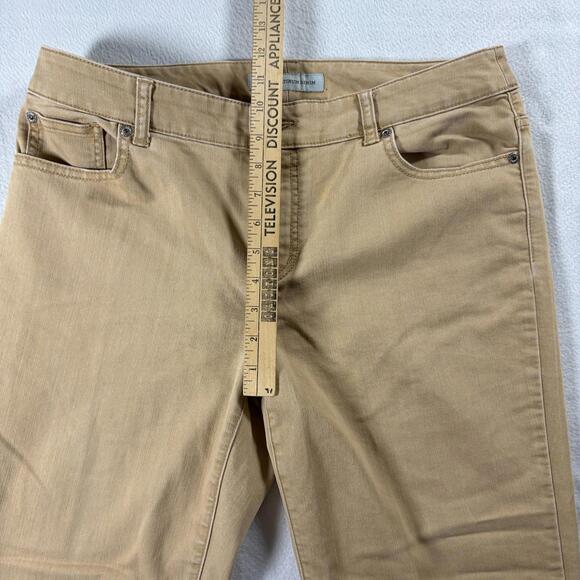 Chico’s Platinum Denim Womens Bootcut Jeans Tan Stretch Size 1.5 Regular 34x31 - Picture 6 of 7